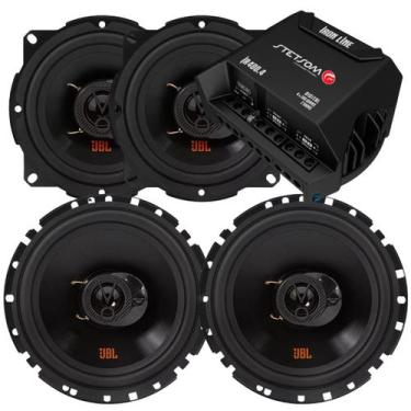 Imagem de Kit Som Automotivo Jbl 4 Alto Falantes 220w Rms + Amplificador Stetsom