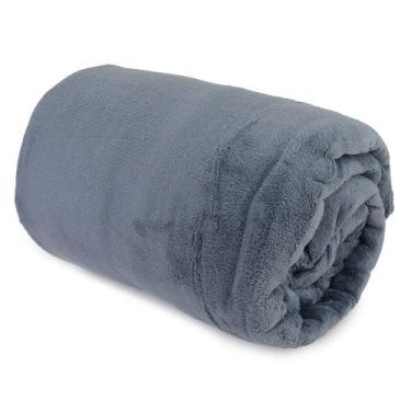 Imagem de Manta Casal Corttex Home Design 180x220cm Cinza Grafite 7007