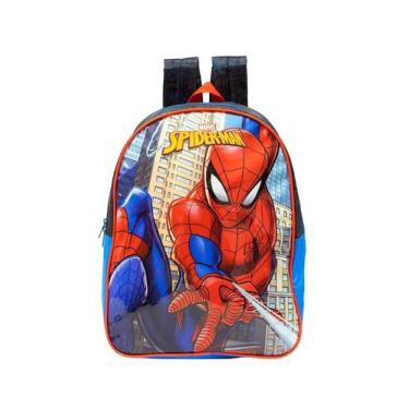 Imagem de Mochila Infantil Costas Spider Man X1 Marvel Original Xeryus, Preto