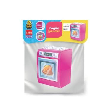 Imagem de Fogão Gourmet Infantil, Brinquedo Educativo, Rosa, 15 x 11 cm, para Crianças acima de 24 Meses