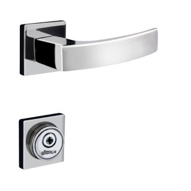 Imagem de Fechadura Tetra Roseta Cromado Quadratta Curva Aliança