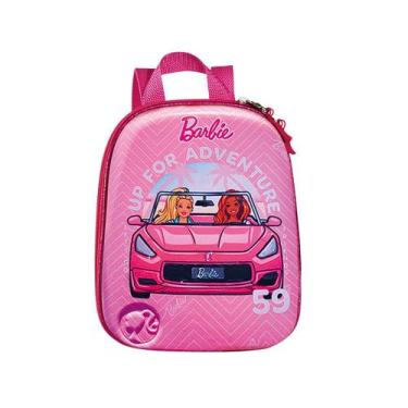 Imagem de Lancheira Barbie Conversível Meninas Kids Escola Impermeável, Rosa