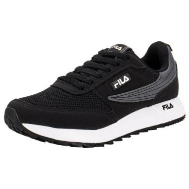 Imagem de Tênis feminino retro flag fila f02l00206, Preto, Branco, 33
