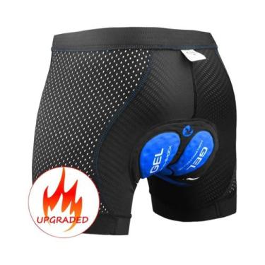 Imagem de Shorts De Ciclismo Masculinos Com Almofada De Gel 5D, Respirável, Com 