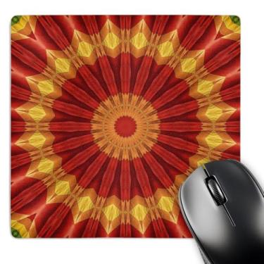 Imagem de 3dRose LLC Mouse pad 20,3 x 20,3 x 0,63 cm, mandala com placa de balão alvo vermelha (mp_41956_1)