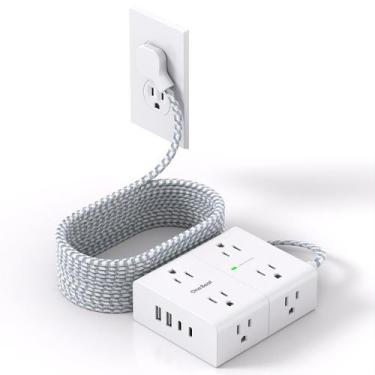 Imagem de Protetor de Surtos Power Strip One Beat - 15 Pés, 8 Tomadas e 4 USB