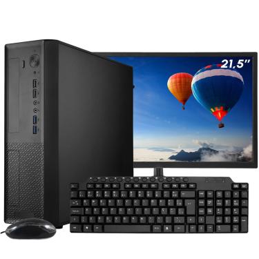 Imagem de Computador completo sff slim ark, I5 650, 8GB, ssd 240GB, monitor 21.5, windows 10