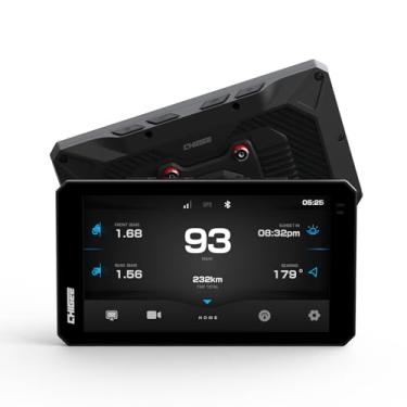 Imagem de CHIGEE Navegação GPS para motocicleta AIO-6 LTE 4G com tela de 6 polegadas, segurança geo-fence inteligente, SOS, 2000nits, motocicleta Carplay Android Auto, alertas em tempo real, cerca eletrônica