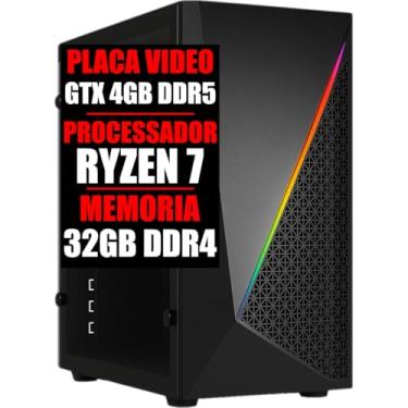 Imagem de PC GAMER GTX 4GB DDR5, RYZEN 7, 32GB DDR4, SSD 480GB (8GB DDR4)