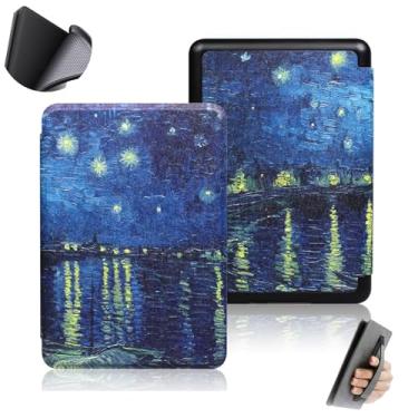 Imagem de GUKSRASO Capa para 6.8" Kindle Paperwhite 11ª Geração/Signature Edition (Modelo: M2L3EK/M2L4EK) - Material TPU à Prova D'água com Suspensão Automática, Alça de Mão