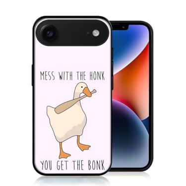 Imagem de JIHANFENYUE Capa de TPU compatível com iPhone Air, bonito e engraçado mordendo um taco de beisebol, à prova de choque, capa de TPU para mulheres e meninas