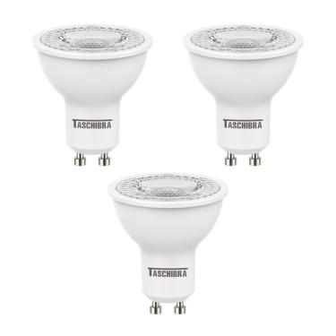 Imagem de Kit 3 Lampadas Led Dicroica Mr16 Tdl 25 4W 2700K Taschibra