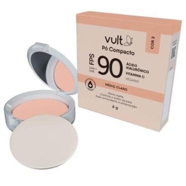 Imagem de Pó Compacto Facial Vult FPS90 Médio Claro-Feminino