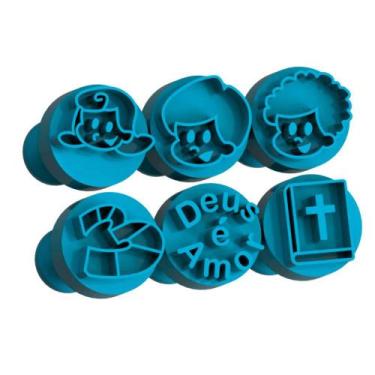 Imagem de Kit Carimbo Marcador Brigadeiros DEUS É AMOR - 3DMIX