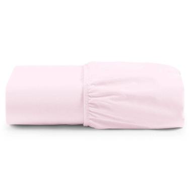 Imagem de Lençol Unique Avulso De Baixo King Com Elástico Micro Percal 400 Fios - Rosa