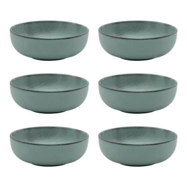 Imagem de Conjunto 6 Tigelas Bowls De Cerâmica Oxford Flat Pacífico 600ml Kit Co