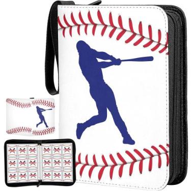 Imagem de Álbum para Cartas de Beisebol com 900 Bolsos, Impermeável, em Couro PU
