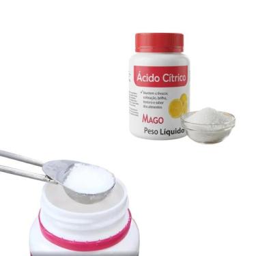 Imagem de Ácido Cítrico 50g Acentua Acidez Mantém Frescor Geleia Doce Sorvete Pa