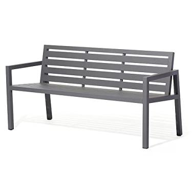 Imagem de Banco de jardim e área comum de condomínio material alumínio com pintura eletrostática