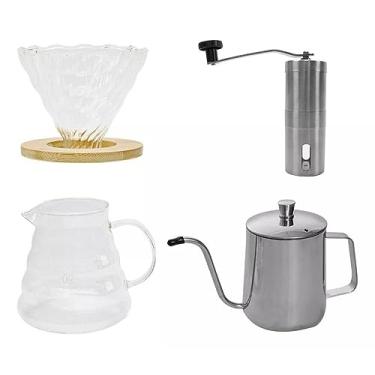 Imagem de Mimo Style Conjunto de Café Gourmet 4 Peças da Mimo Style Ideal para apreciar um café delicioso com estilo e sofisticação.