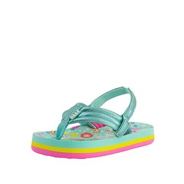 Imagem de Reef Chinelo unissex infantil pequeno Ahi, Amor arco-íris, 7 Little Kid