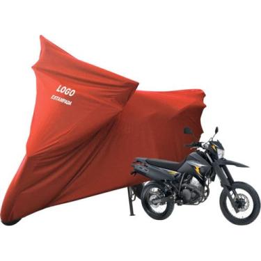 Imagem de Capa Para Moto Yamaha XTZ 250 X Com Logo - Mz, Vermelha