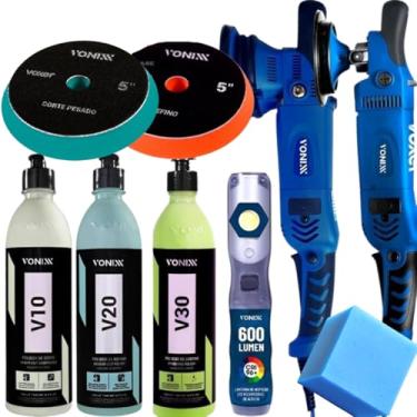 Imagem de Kit Polimento Profissional Politriz + Sistema Polidor Vonixx V10 V20 V30