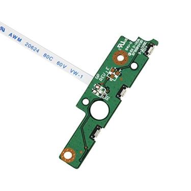 Imagem de Zahara Placa de botão liga/desliga de 2 peças com cabo de substituição para Toshiba Satellite P55W-B5112 P55W-B5318 P55W-B5224 P55W-B5220