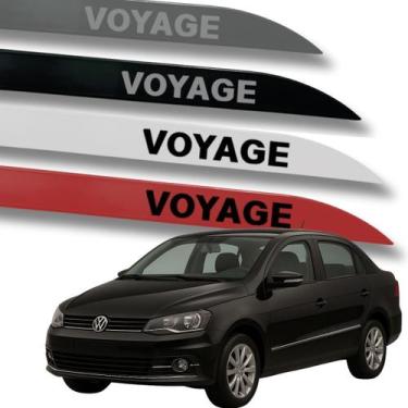 Imagem de Jogo Friso Lateral Voyage Ponta de Faca Grafia Cores Volks - Macall, B