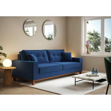 Imagem de Sofá Vitória 2,10m com 3 Lugares em Linho