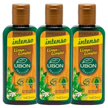 Imagem de Kit 3 Odorizante de Ambiente Premium Intenso Lima Limão Ubon Tradição 140mL