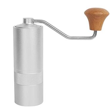 Imagem de Moedor manual de café com alça de alumínio, moedor manual de grãos de café à mão, moedor de rebarbas para viagem ao ar livre, moedor de café portátil (cor: A)