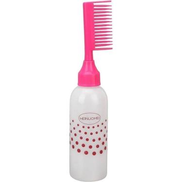 Imagem de Garrafa Aplicadora Bico De Pente 2 Em 1 Borrifa E Penteia Mrcc.hair Rosabolinha