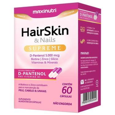 Imagem de D Pantenol Biotina Zinco Silício Vitaminas e Minerais HairSkin e Nails