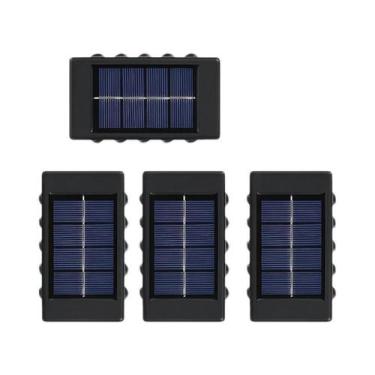 Imagem de Lâmpada de Parede Solar com 10 LEDs - À Prova D'Água para Área Externa