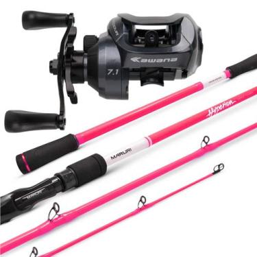 Imagem de Kit Pesca Para Mulheres Carretilha Cordova BG Vara Pesqueiro Lado:Esqu