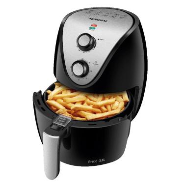 Imagem de Fritadeira Elétrica Air Fryer 3.5 Litros Mondial AF30I Preta e Prata 127V