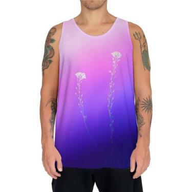 Imagem de Camiseta Regata Flor Gypsophila Purple Gips filas 1 - Kasubeck Store®,