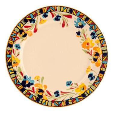 Imagem de Conjunto 6 Pratos Raso 26cm Ceramica Real - Dec. Étnico R002 - SCHMIDT