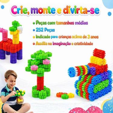 Imagem de Kit 3 Unidades Conekt Plakt Plukt Clikt Plokt Jogo Montar - - Pakitoys