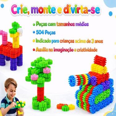 Imagem de Kit 6 Unidades Conekt Plakt Plukt Clikt Plokt Jogo Montar - - Pakitoys