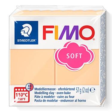 Imagem de STAEDTLER Massa de Modelar Profissional FIMO Soft 57g (1 Unidade) Pêssego - 8020-405 - Argila Polímera Para Biscuit que Endurece no Forno – Ideal para Artesanato, Miniaturas e Bijuterias