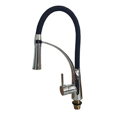 Imagem de Torneira Gourmet Monocomando Preta Silicone Tm 1043