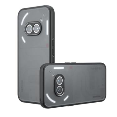 Imagem de VIESUP Capa para celular For Nothing Phone (2a) 17.0 cm à prova de choque, proteção total para lentes ultrafina, fosco de grau militar, à prova de quedas, capa para celular Nothing Phone 2A - preto