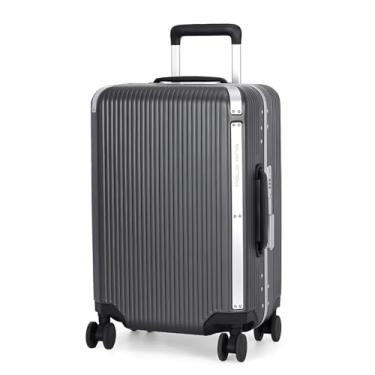 Imagem de Luxcel Mala Bordo 10 kg em Policarbonato Antifurto Super Segura e de Alta Resistencia com Cadeado TSA, Sem Zíper, Padrão ANAC, Rígida, 4 Rodas Giratórias 360 Graus - Cinza