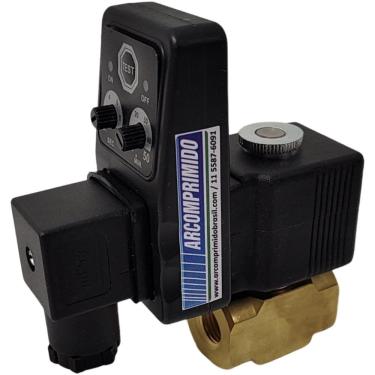 Imagem de Purgador Automático Eletrônico Ar Comprimido Pressão 250 Bar