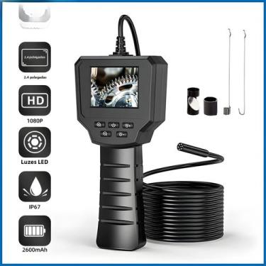 Imagem de Lente Única Da Câmera Industrial Do Endoscópio Da Tela Hd1080p Ips De 