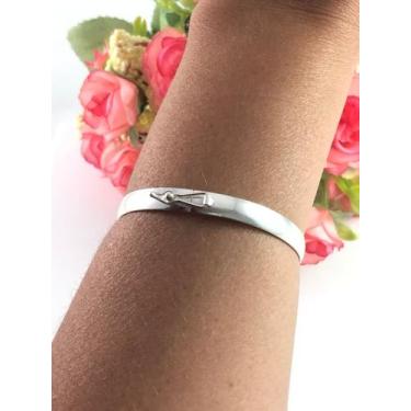 Imagem de Pulseira Bracelete Feminina Prata Legitima 925 18 Cm - Lojas La&Ny, 16