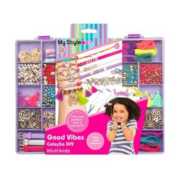 Imagem de Kit Pulseiras Infantil My Style Good Vibes Coleção DIY Multikids - BR2