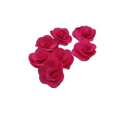 Imagem de Aplique Flor Tecido Para Laços e Tiaras - Comercial Apetrechos, Pink